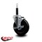Service Caster 5'' Hard Rubber Swivel 3/4'' Expanding Stem Caster with Brake SCC-EX20S514-HRS-TLB-34 - alternate 4